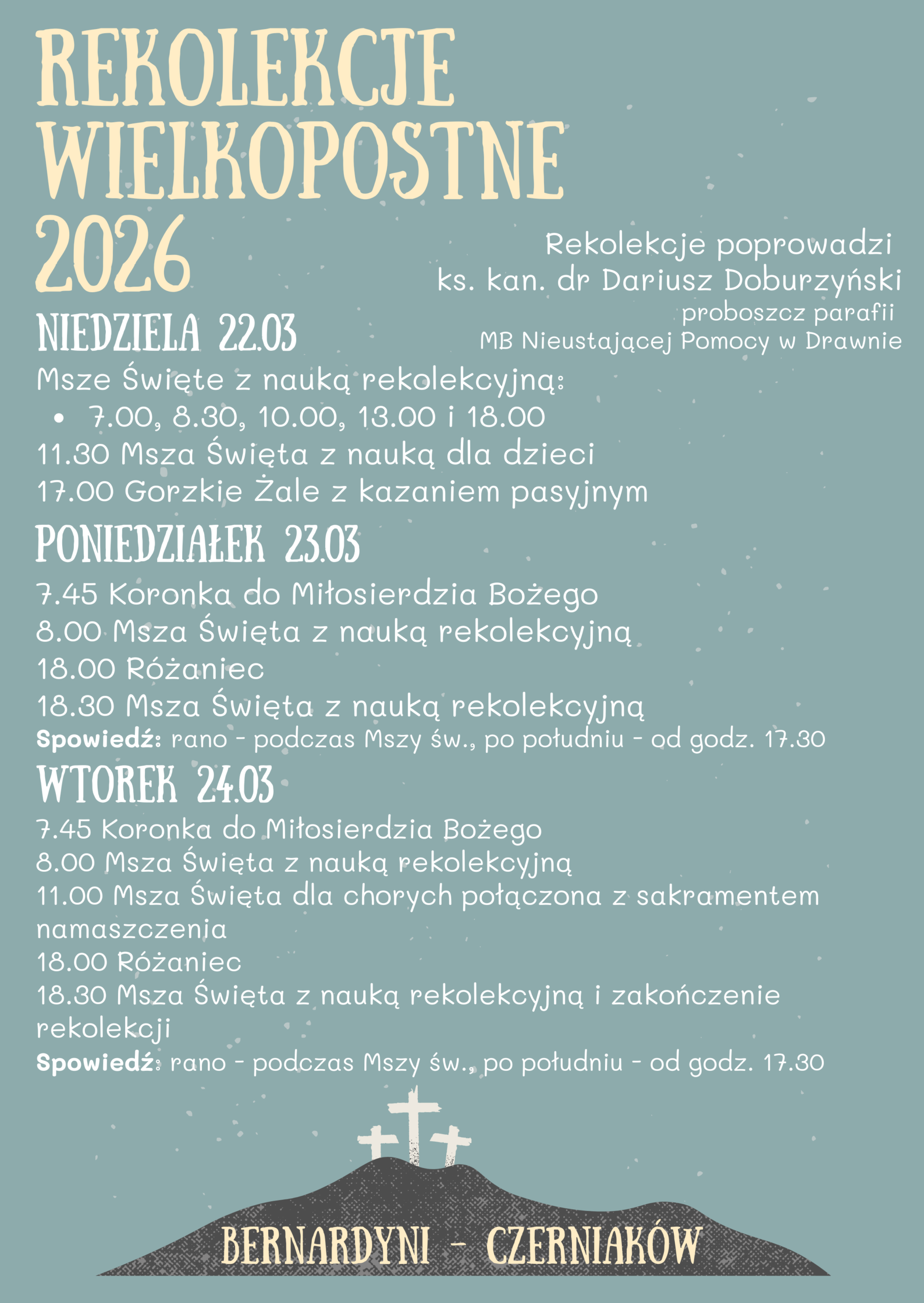 Rekolekcje wielkopostne 2026