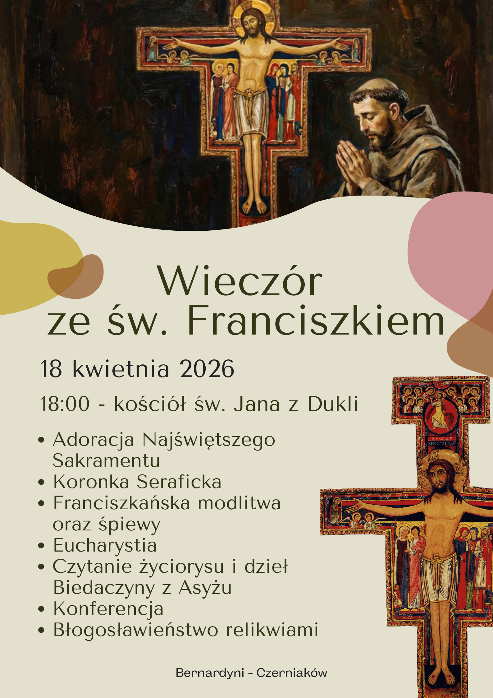Kolejny wieczór ze św. Franciszkiem – San Damiano